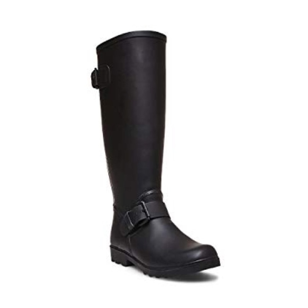 Steve Madden black Icestorm fur lined rain boots